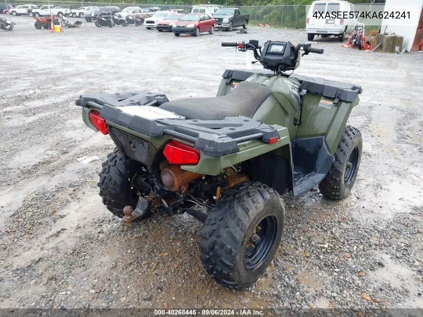 2019 Polaris Sportsman 570 Eps VIN: 4XASEE574KA624241 Lot: 40268445