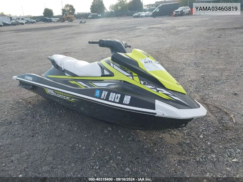 2019 Yamaha Vx Deluxe VIN: YAMA0346G819 Lot: 40319400