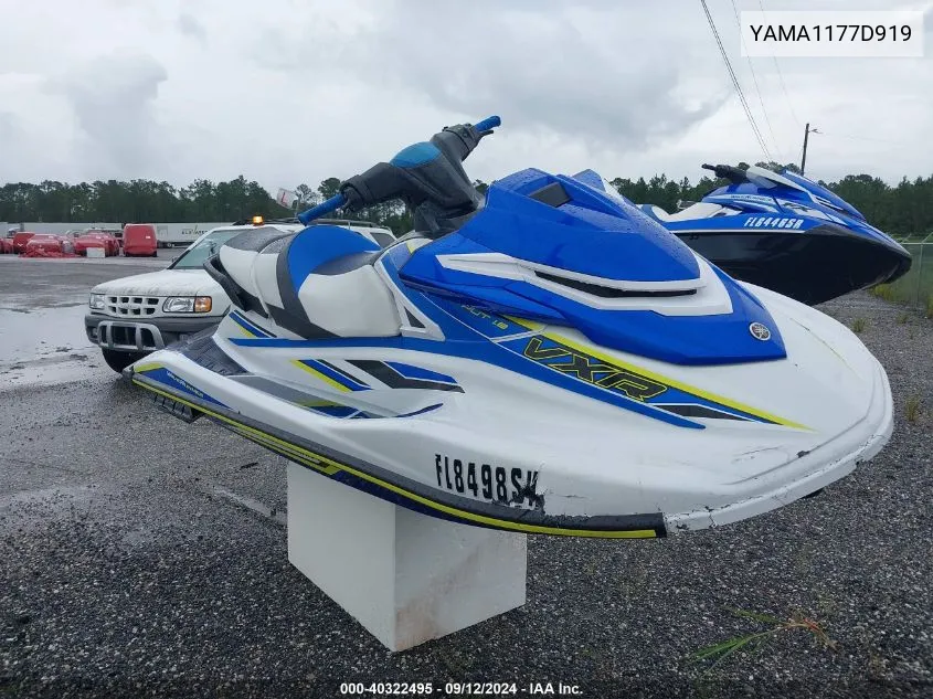 2019 Yamaha Vxr VIN: YAMA1177D919 Lot: 40322495