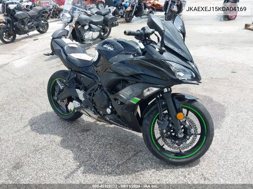 2019 Kawasaki Ex650 J VIN: JKAEXEJ15KDA04169 Lot: 40329272