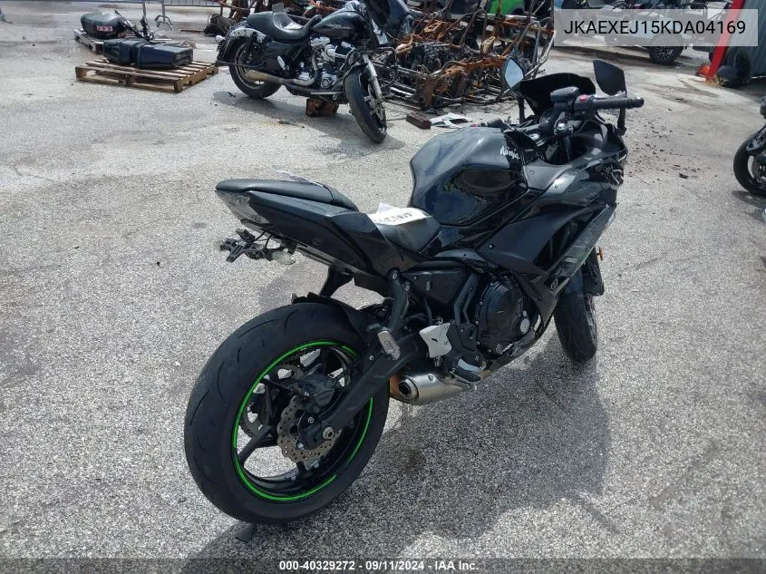 2019 Kawasaki Ex650 J VIN: JKAEXEJ15KDA04169 Lot: 40329272