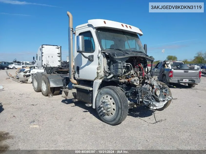 3AKJGEDV8KDKN3119 2019 Freightliner Cascadia 125