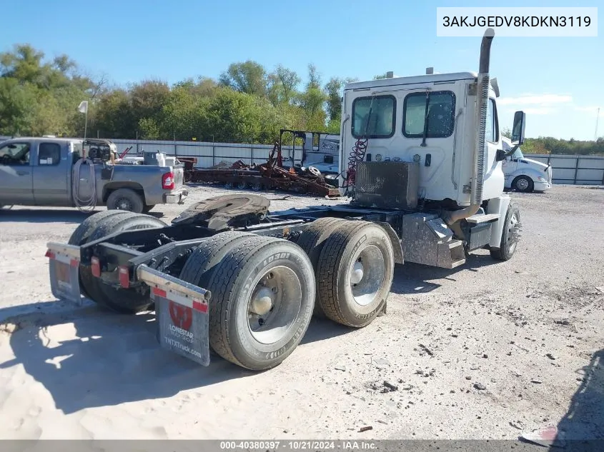 3AKJGEDV8KDKN3119 2019 Freightliner Cascadia 125