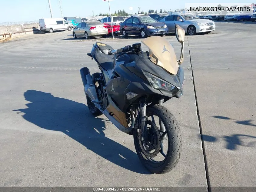 2019 Kawasaki Ex400 VIN: JKAEXKG19KDA24835 Lot: 40389428