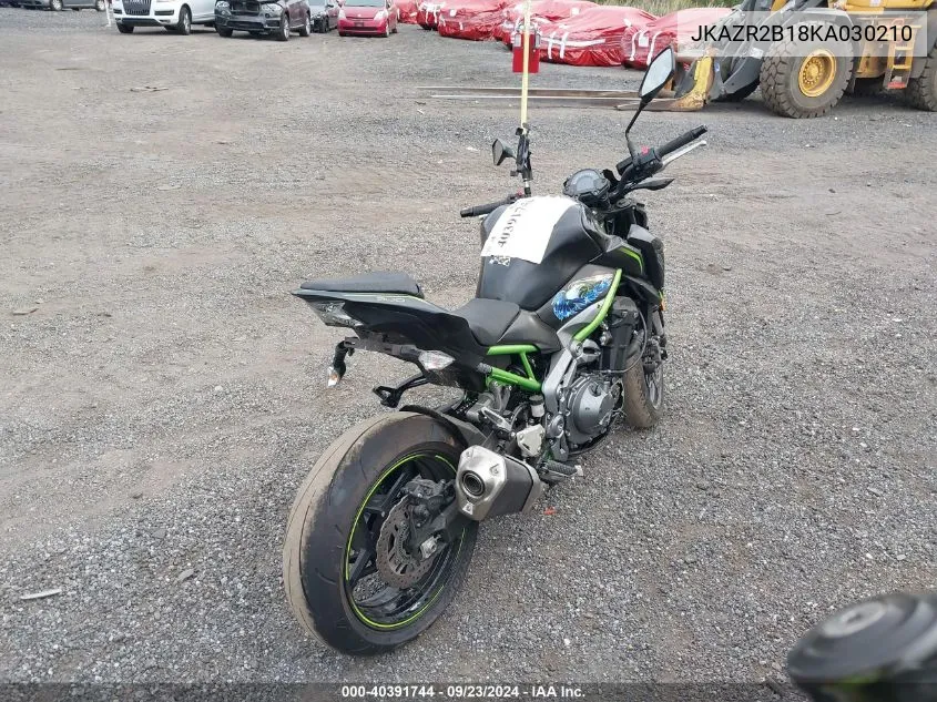 2019 Kawasaki Zr900 VIN: JKAZR2B18KA030210 Lot: 40391744