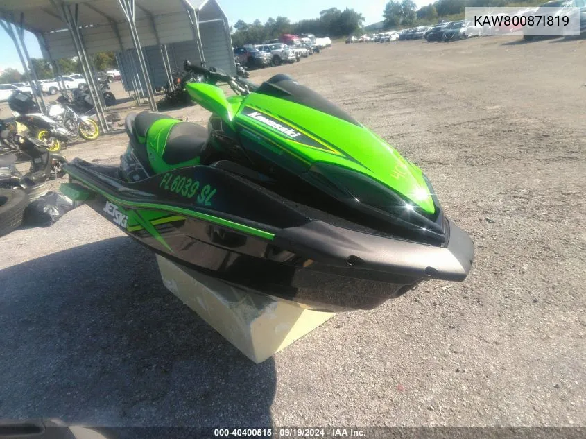 2019 Kawasaki Other VIN: KAW80087I819 Lot: 40400515