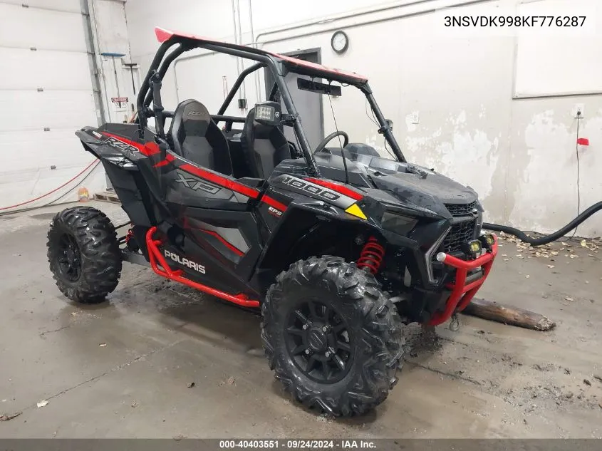 2019 Polaris Rzr Xp 1000 Ride Command VIN: 3NSVDK998KF776287 Lot: 40403551