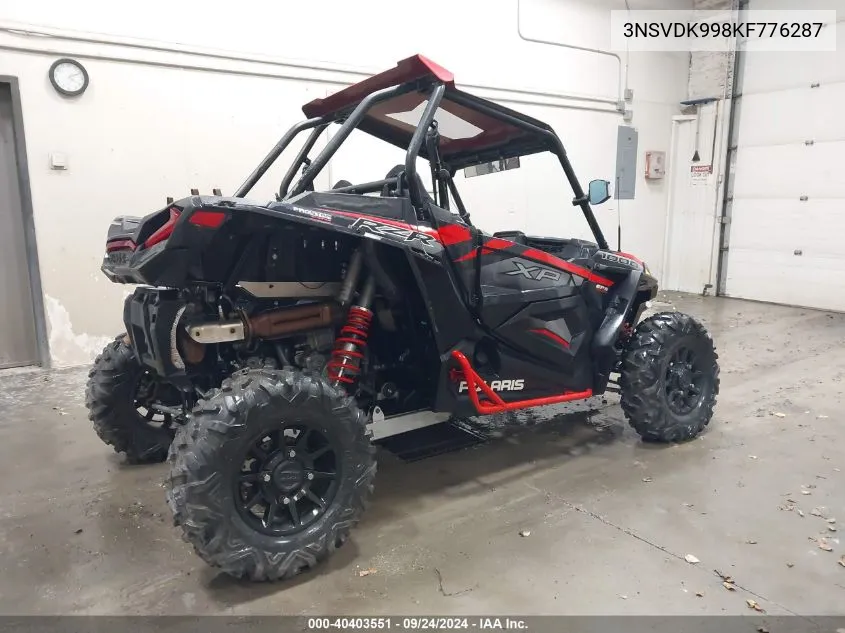 2019 Polaris Rzr Xp 1000 Ride Command VIN: 3NSVDK998KF776287 Lot: 40403551