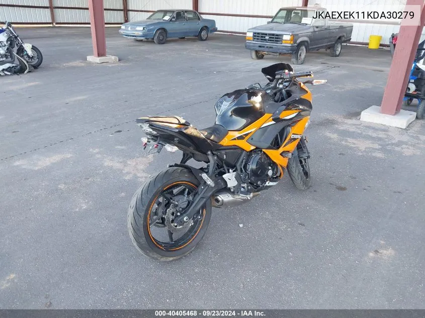 2019 Kawasaki Ex650 F VIN: JKAEXEK11KDA30279 Lot: 40405468