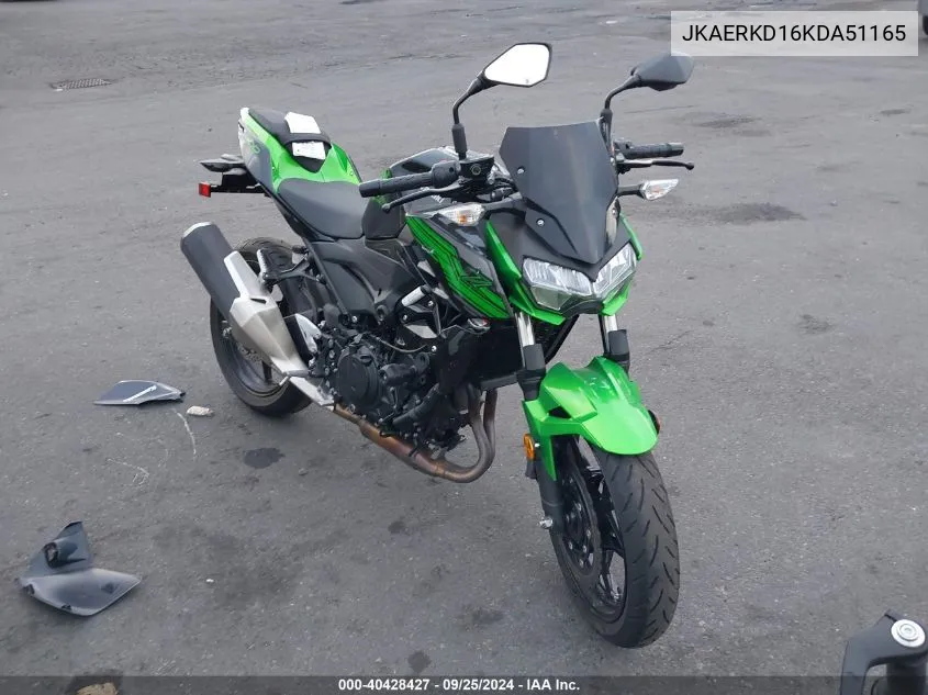 2019 Kawasaki Er400 D VIN: JKAERKD16KDA51165 Lot: 40428427