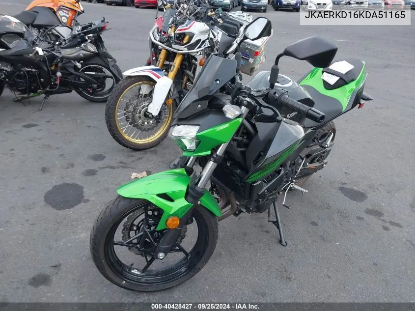 2019 Kawasaki Er400 D VIN: JKAERKD16KDA51165 Lot: 40428427