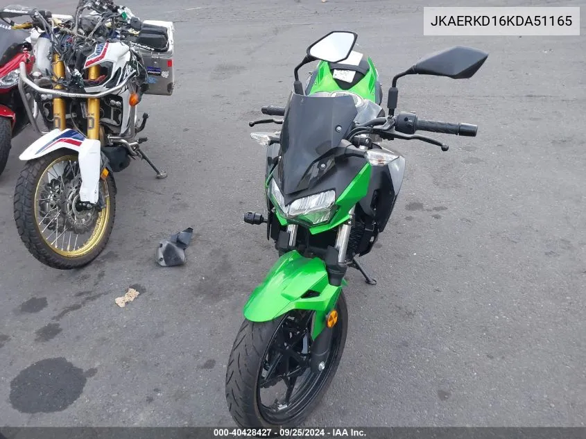 2019 Kawasaki Er400 D VIN: JKAERKD16KDA51165 Lot: 40428427