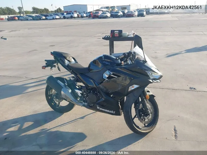 2019 Kawasaki Ex400 VIN: JKAEXKH12KDA42561 Lot: 40448888