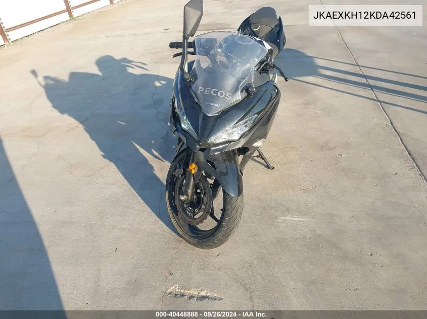 2019 Kawasaki Ex400 VIN: JKAEXKH12KDA42561 Lot: 40448888