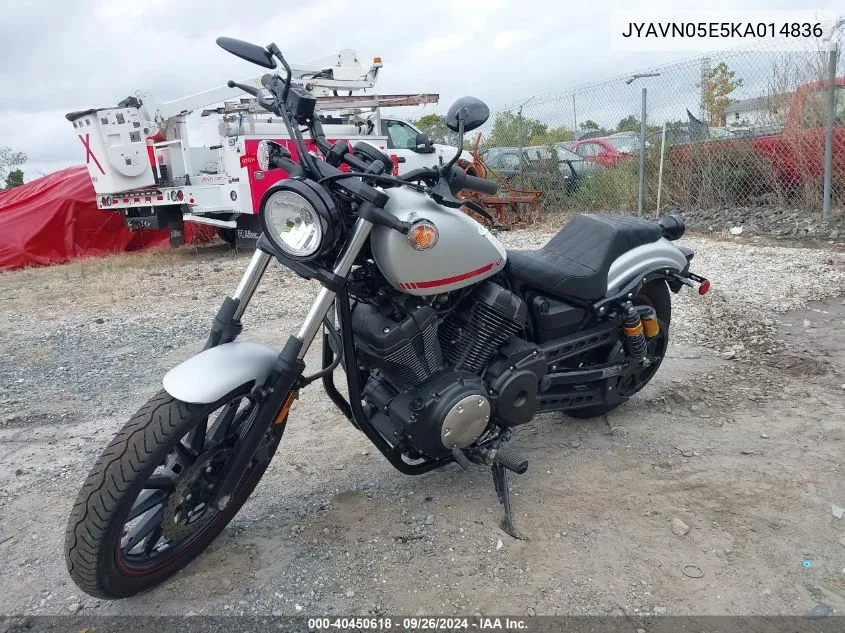 2019 Yamaha Xvs950 Cu/Cuc VIN: JYAVN05E5KA014836 Lot: 40450618