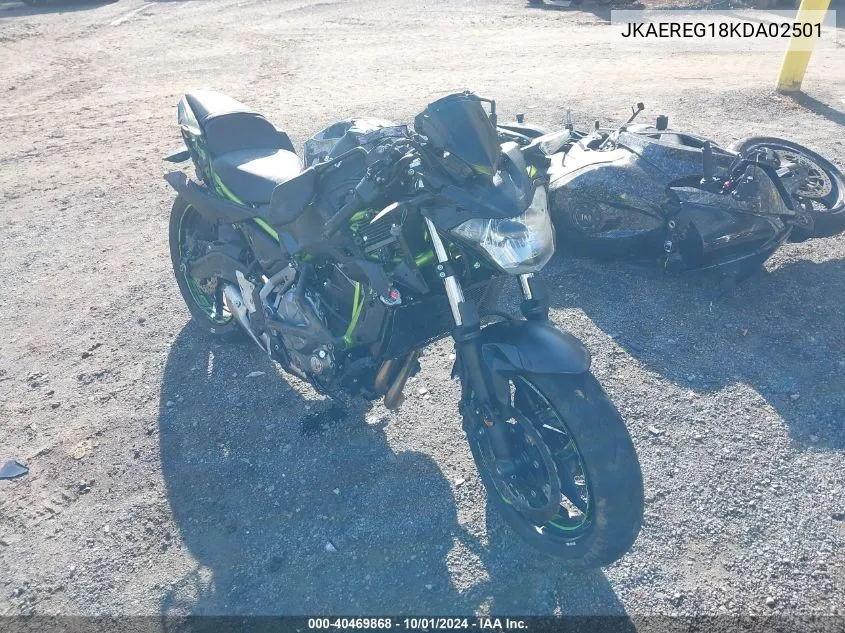 2019 Kawasaki Er650 G VIN: JKAEREG18KDA02501 Lot: 40469868