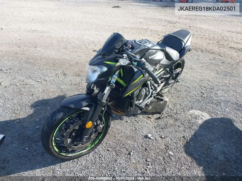 2019 Kawasaki Er650 G VIN: JKAEREG18KDA02501 Lot: 40469868