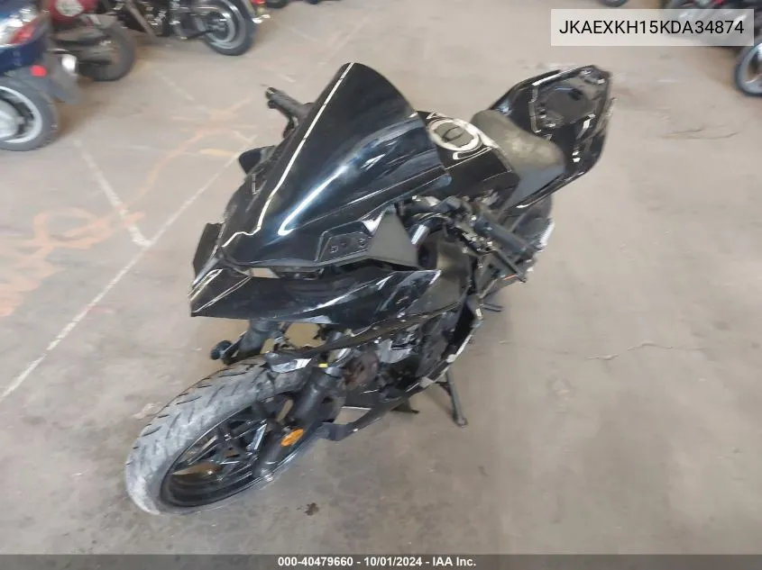 2019 Kawasaki Ex400 VIN: JKAEXKH15KDA34874 Lot: 40479660