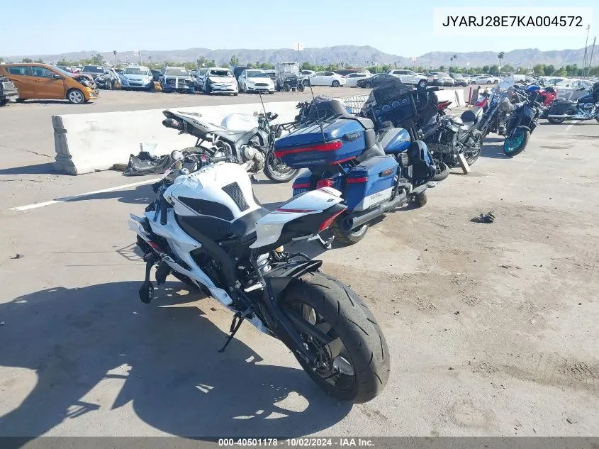 2019 Yamaha Yzfr6 VIN: JYARJ28E7KA004572 Lot: 40501178