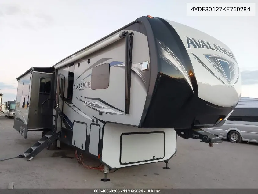 2019 Keystone Rv Other VIN: 4YDF30127KE760284 Lot: 40860265