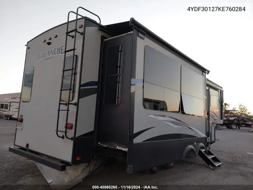 2019 Keystone Rv Other VIN: 4YDF30127KE760284 Lot: 40860265