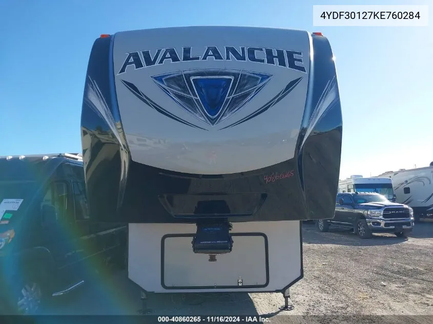 2019 Keystone Rv Other VIN: 4YDF30127KE760284 Lot: 40860265