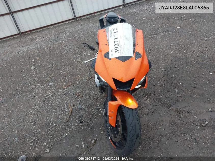 JYARJ28E8LA006865 2020 Yamaha Yzfr6