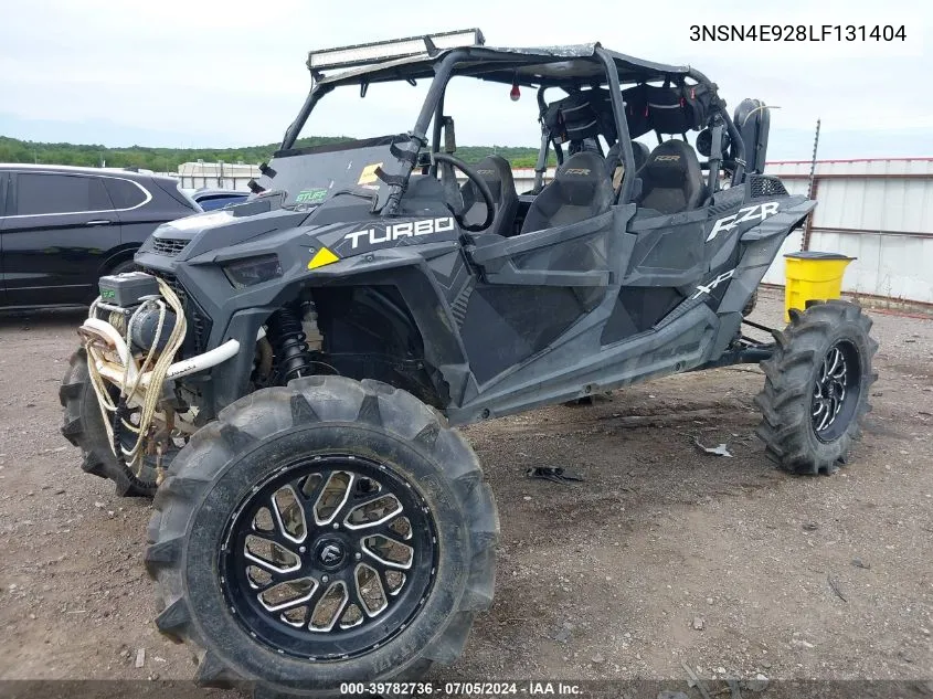 2020 Polaris Rzr Xp 4 Turbo VIN: 3NSN4E928LF131404 Lot: 39782736