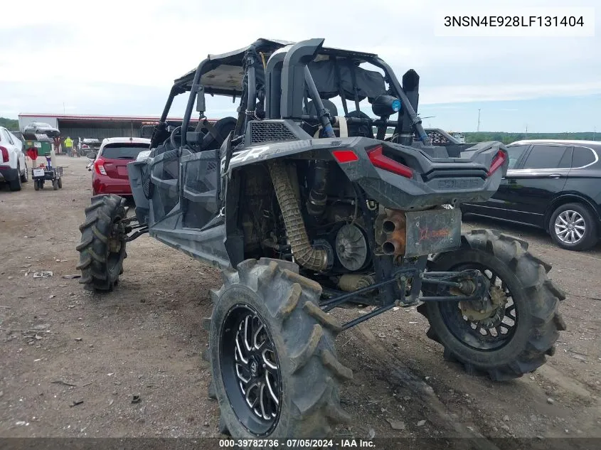 2020 Polaris Rzr Xp 4 Turbo VIN: 3NSN4E928LF131404 Lot: 39782736