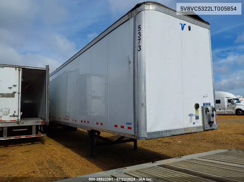 2020 Vanguard National 53' Semi Trailer VIN: 5V8VC5322LT005854 Lot: 39923361