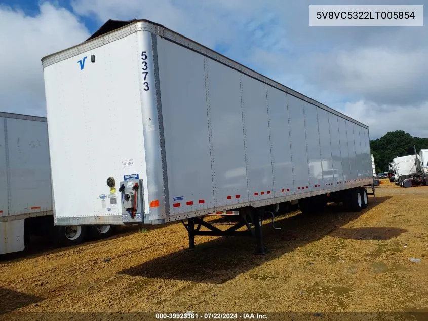 5V8VC5322LT005854 2020 Vanguard National 53' Semi Trailer