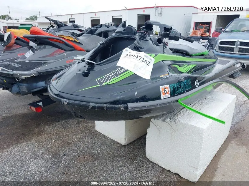 2020 Yamaha Vx VIN: YAMA1726L920 Lot: 39947262