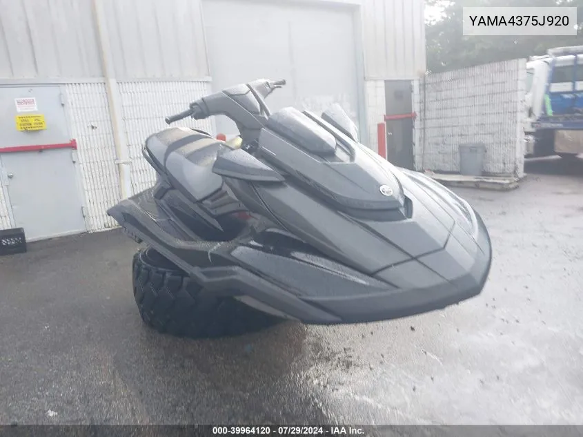 2020 Yamaha Fc1800-V VIN: YAMA4375J920 Lot: 39964120