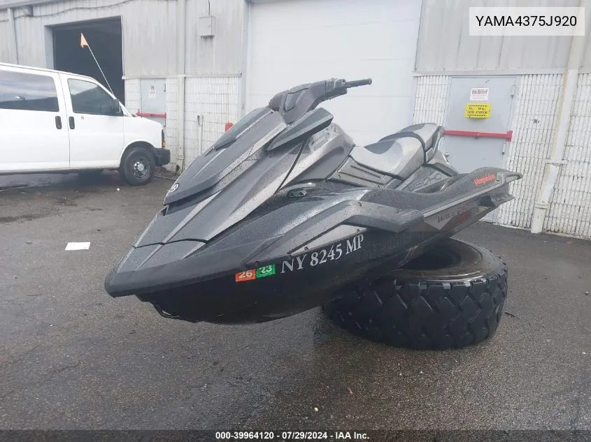 2020 Yamaha Fc1800-V VIN: YAMA4375J920 Lot: 39964120