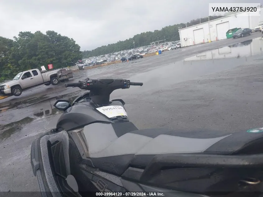 2020 Yamaha Fc1800-V VIN: YAMA4375J920 Lot: 39964120