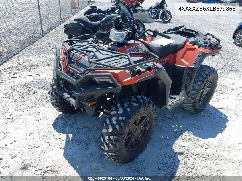 2020 Polaris Sportsman 850 Premium Trail Package VIN: 4XASXZ85XLB679865 Lot: 40029104