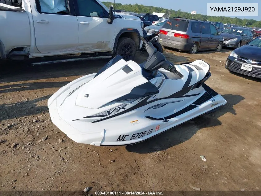 YAMA2129J920 2020 Yamaha Vx Limited