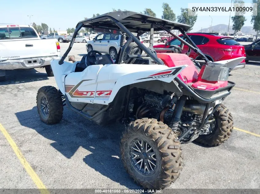 2020 Yamaha Yxz1000 VIN: 5Y4AN33Y6LA100909 Lot: 40181058