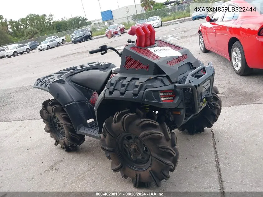 2020 Polaris Sportsman 850 High Lifter Edition VIN: 4XASXN859LB322444 Lot: 40208181