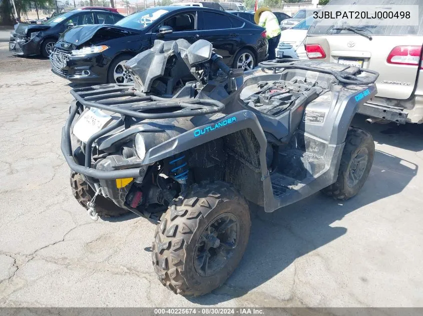 2020 Can-Am Outlander Max Xt 570 VIN: 3JBLPAT20LJ000498 Lot: 40225674