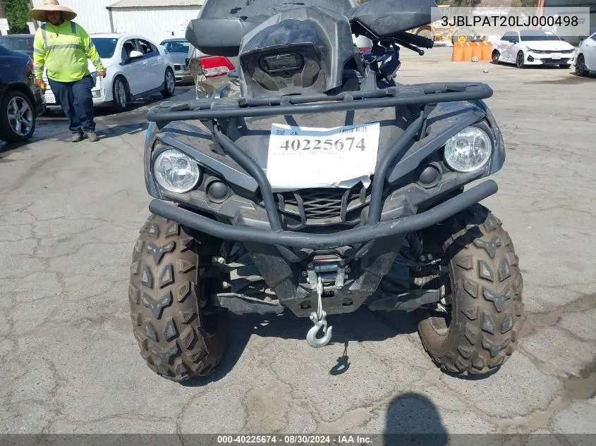 2020 Can-Am Outlander Max Xt 570 VIN: 3JBLPAT20LJ000498 Lot: 40225674