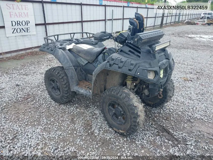 2020 Polaris Sportsman 850 High Lifter Edition VIN: 4XASXN850LB322459 Lot: 40232054