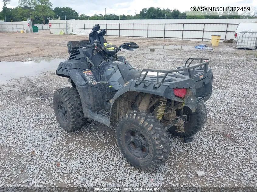 2020 Polaris Sportsman 850 High Lifter Edition VIN: 4XASXN850LB322459 Lot: 40232054