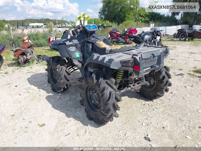 2020 Polaris Sportsman 850 High Lifter Edition VIN: 4XASXN857LB681064 Lot: 40243598