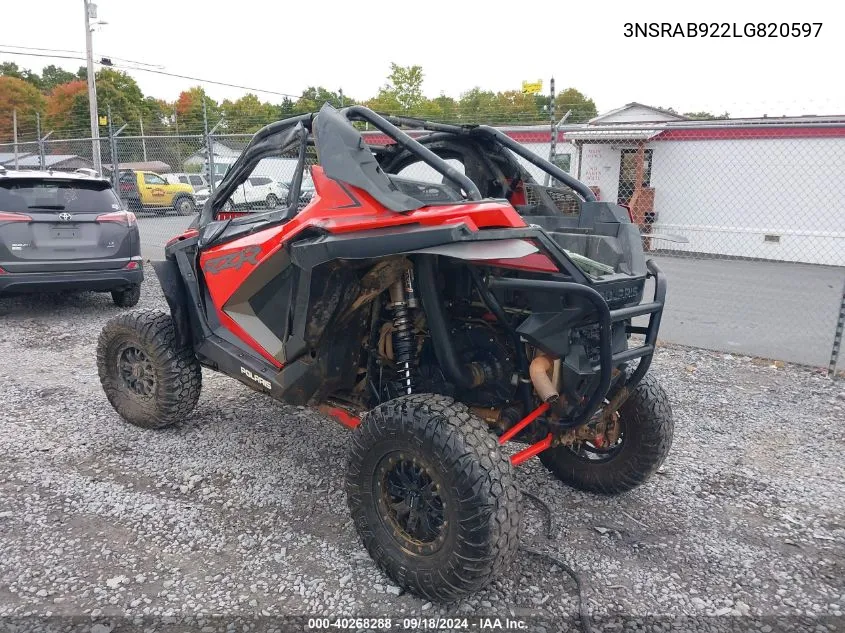 2020 Polaris Rzr Pro Xp Premium VIN: 3NSRAB922LG820597 Lot: 40268288