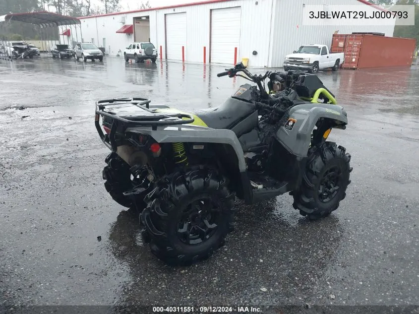 2020 Can-Am Outlander X Mr 570 VIN: 3JBLWAT29LJ000793 Lot: 40311551