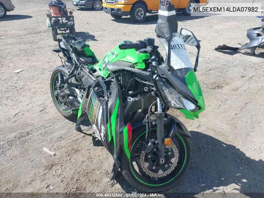 2020 Kawasaki Ex650 M VIN: ML5EXEM14LDA07982 Lot: 40332585