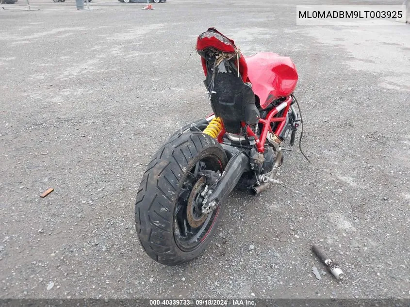 ML0MADBM9LT003925 2020 Ducati Monster 797+