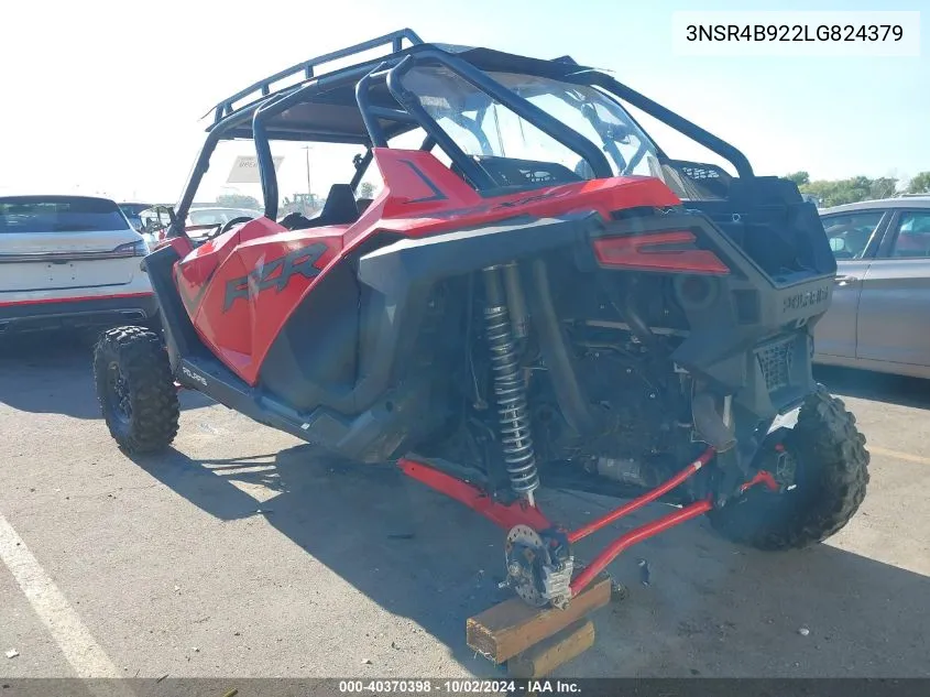 2020 Polaris Rzr Pro Xp 4 Premium VIN: 3NSR4B922LG824379 Lot: 40370398