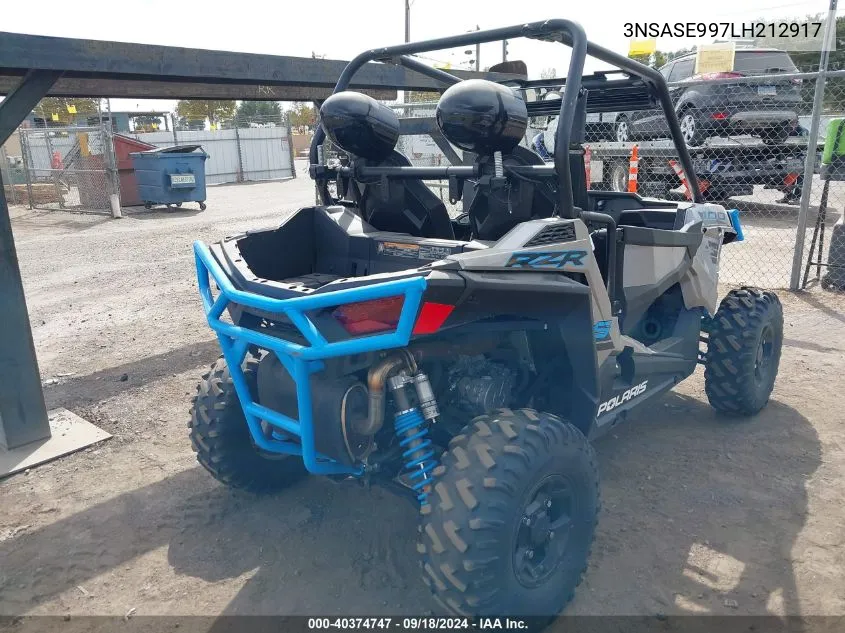 2020 Polaris Rzr S 1000 Premium VIN: 3NSASE997LH212917 Lot: 40374747